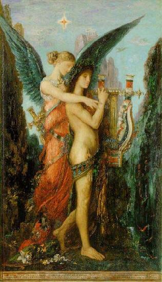 Gustave Moreau Hesiod and the Muse Spain oil painting art